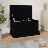 VID fekete szerelt fa tárolóláda 50 x 30 x 28 cm