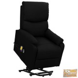 VID fekete szövet felállást segítő masszázsfotel