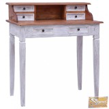 VID fiókos tömör újrahasznosított fa íróasztal 90 x 50 x 101 cm