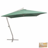 VID függő, zöld napernyő alumínium rúddal 300 x 300 cm