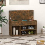 VID füstös tölgy színű cipőtároló pad 80 x 30 x 45 cm