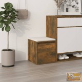 VID füstös tölgyszínű szerelt fa tárolódoboz 40,5 x 40 x 40 cm