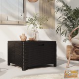 VID grafitszürke polyrattan kerti tárolóláda 60 x 54 x 41 cm