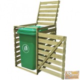 VID impregnált fa kukatároló gurítható szemetes kukához 240 l