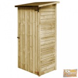 VID impregnált fenyőfa kerti szerszámtároló 88 x 76 x 175 cm
