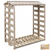 VID impregnált fenyőfa tűzifatároló 150 x 90 x 176 cm