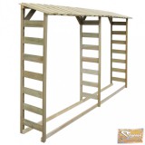 VID impregnált fenyőfa tűzifatároló 300 x 44 x 176 cm