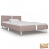 VID kávészínű műbőr ágykeret 90 x 200 cm