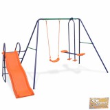 Vid kerti hintakészlet csúszdával és 3 db narancssárga üléssel L-3