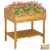 VID kerti tömör akácfa magaságyás 78,5 x 58,5 x 78,5 cm