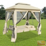 VID krémfehér átalakítható pavilon hintaágy