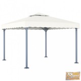 VID krémszínű alumíniumpavilon 300 x 300 cm