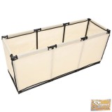 VID krémszínű szövet tárolódoboz 105 x 34,5 x 45 cm