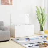 VID magasfényű fehér forgácslap tárolóláda 84 x 42 x 46 cm