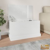 VID magasfényű fehér szerelt fa tárolóláda 70x40x38 cm