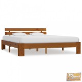 VID mézbarna tömör fenyőfa ágykeret 180 x 200 cm