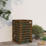 VID mézbarna tömör fenyőfa szemeteskuka tároló 84x90x128,5 cm