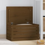 VID mézbarna tömör fenyőfa tárolóláda 59,5 x 36,5 x 33 cm