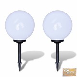 Vid napelemes gömb led kültéri lámpa 30 cm 2 db