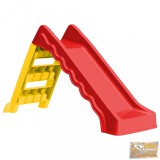 VID piros és sárga összecsukható bel- és kültéri gyerekcsúszda