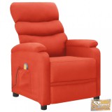 VID piros műbőr dönthető masszázsfotel