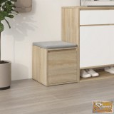 VID sonoma-tölgy szerelt fa tárolódoboz 40,5 x 40 x 40 cm