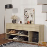 VID sonoma-tölgyszínű forgácslap cipőtároló pad 105 x 30 x 45 cm