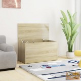 VID sonoma-tölgyszínű forgácslap tárolóláda 84 x 42 x 46 cm