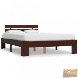 VID sötétbarna tömör fenyőfa ágykeret 120 x 200 cm