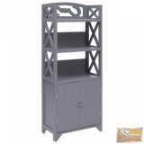 VID szürke császárfa fürdőszobaszekrény 46 x 24 x 116 cm