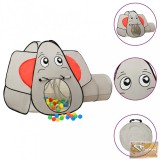 VID szürke elefántos gyerekjátszósátor 250 labdával 174x86x101 cm