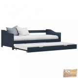 VID szürke fenyőfa kihúzható kanapéágy keret 90 x 200 cm