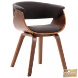 VID szürke hajlított fa és szövet étkezőszék