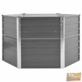 VID szürke horganyzott acél kerti virágtartó 129 x 129 x 77 cm