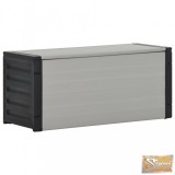 VID szürke kerti hulladéktároló kosár 85 x 34 x 40 cm