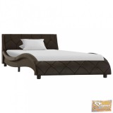 VID szürke műbőr ágykeret 90 x 200 cm