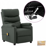 VID szürke műbőr dönthető elektromos masszázsfotel