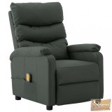 VID szürke műbőr dönthető masszázsfotel