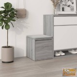 VID szürke sonoma színű szerelt fa tárolódoboz 40,5 x 40 x 40 cm