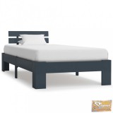 VID szürke tömör fenyőfa ágykeret 100 x 200 cm