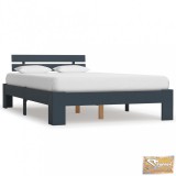 VID szürke tömör fenyőfa ágykeret 140 x 200 cm