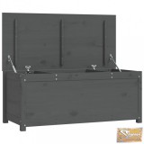 VID szürke tömör fenyőfa tárolóláda 110x50x45,5 cm