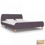 VID szürkésbarna szövetkárpitozású ágykeret 180 x 200 cm