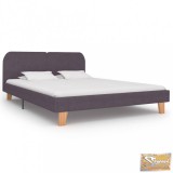 VID szürkésbarna szövetkárpitozású ágykeret 180 x 200 cm