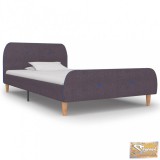 VID szürkésbarna szövetkárpitozású ágykeret 90 x 200 cm