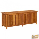 VID tömör akácfa kerti tárolóláda 150 x 50 x 58 cm