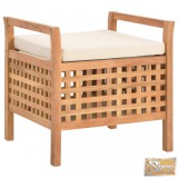 VID tömör diófa tárolópad 49 x 48 x 49 cm