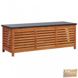 VID tömör eukaliptuszfa kerti tárolóláda 150 x 50 x 55 cm