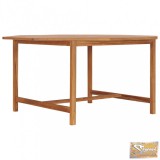 VID tömör tíkfa kerti asztal 150 x 150 x 75 cm