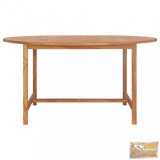 VID tömör tíkfa kerti asztal 150 x 76 cm